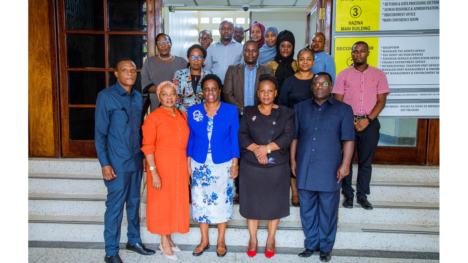 Deputy Permanent Secretary of the Ministry of Finance, Ms. Jenifa Christian Omolo met and held a meeting with the members and staff of the Tribunal